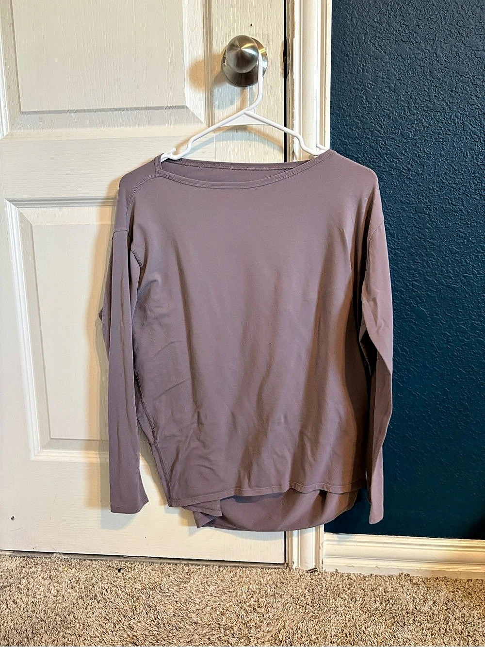 lululemon Back in Action Long Sleeve Top Purple